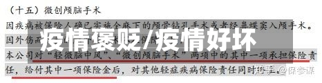疫情褒贬/疫情好坏