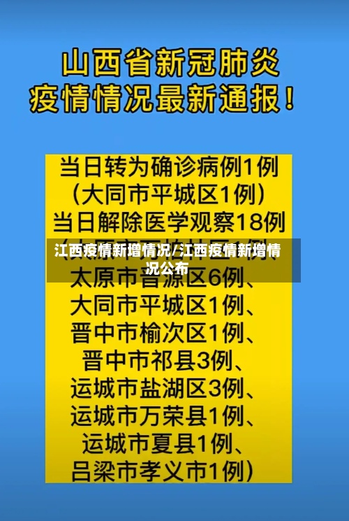 江西疫情新增情况/江西疫情新增情况公布-第2张图片