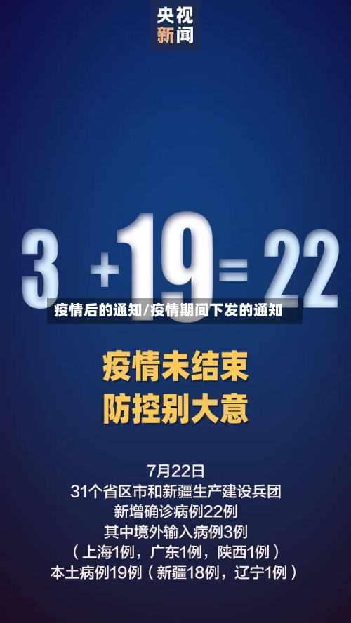 疫情后的通知/疫情期间下发的通知