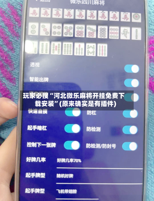 玩家必搜“河北微乐麻将开挂免费下载安装”(原来确实是有插件)-第2张图片