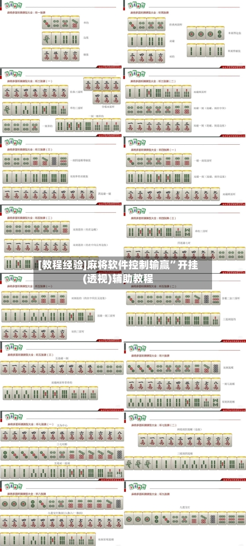 [教程经验]麻将软件控制输赢	”开挂(透视)辅助教程-第2张图片