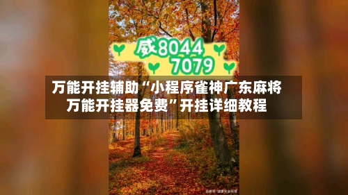 万能开挂辅助“小程序雀神广东麻将万能开挂器免费”开挂详细教程-第3张图片