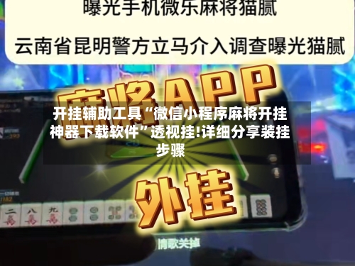 开挂辅助工具“微信小程序麻将开挂神器下载软件”透视挂!详细分享装挂步骤-第3张图片