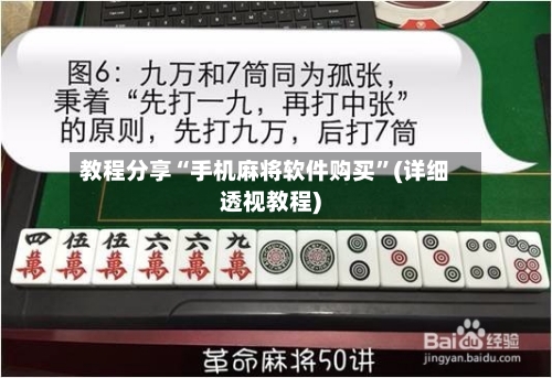 教程分享“手机麻将软件购买”(详细透视教程)-第3张图片