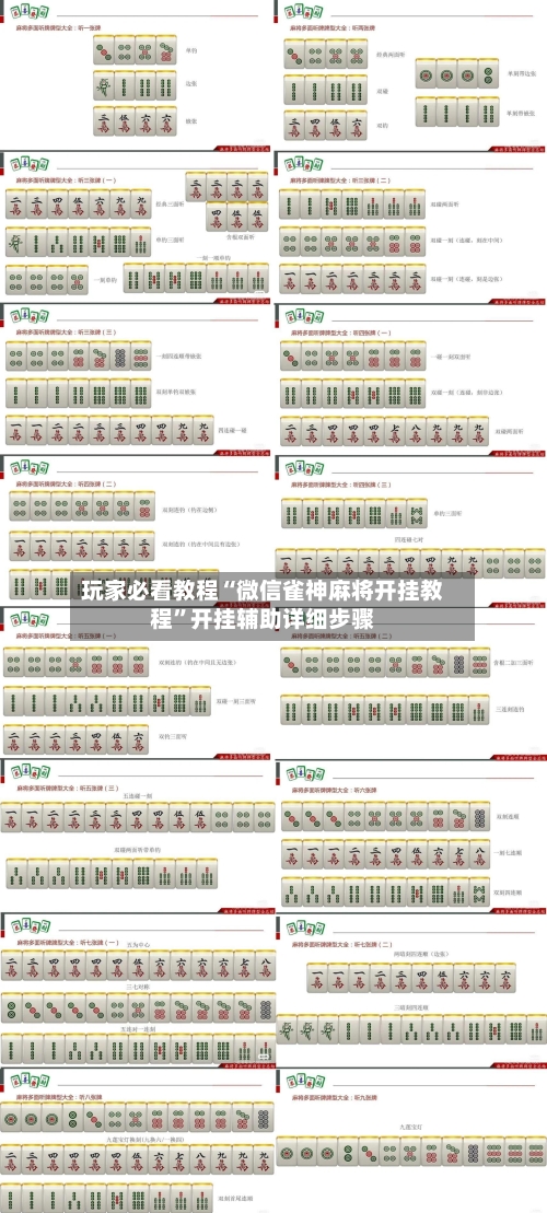 玩家必看教程“微信雀神麻将开挂教程”开挂辅助详细步骤