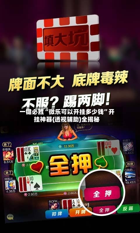 一键必胜“微乐可以开挂多少钱	”开挂神器{透视辅助}全揭秘-第3张图片