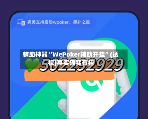 辅助神器“WePoker辅助开挂”(透视)其实确实有挂