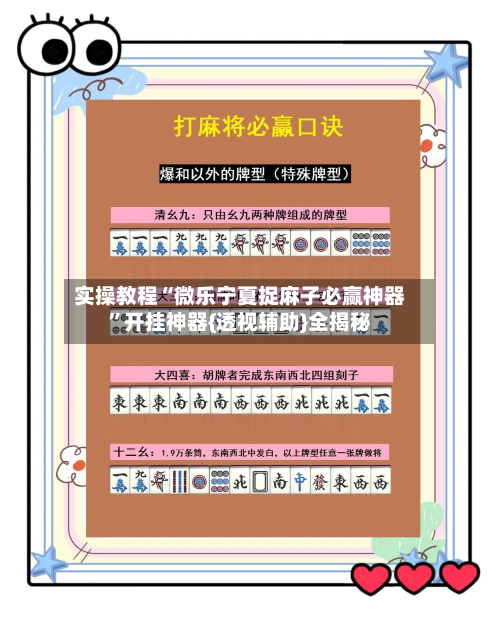 实操教程“微乐宁夏捉麻子必赢神器”开挂神器{透视辅助}全揭秘-第2张图片