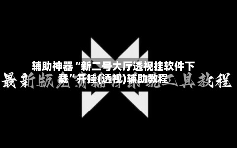 辅助神器“新二号大厅透视挂软件下载”开挂(透视)辅助教程