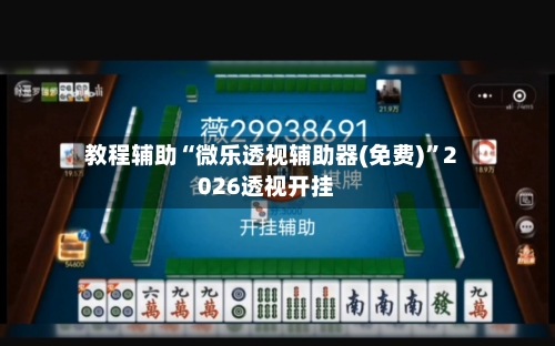 教程辅助“微乐透视辅助器(免费)	”2026透视开挂-第3张图片