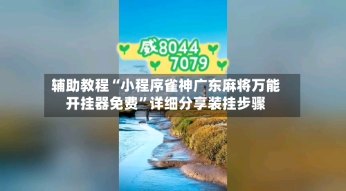 辅助教程“小程序雀神广东麻将万能开挂器免费”详细分享装挂步骤-第3张图片