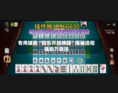 专用辅助“微乐开挂神器”揭秘透视辅助万能挂-第3张图片