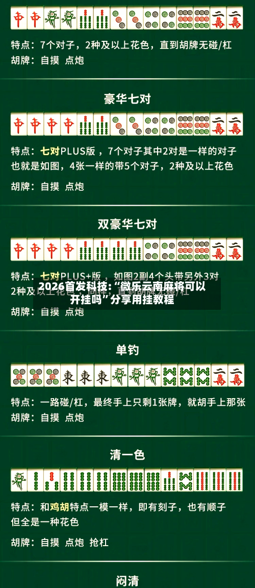 2026首发科技:“微乐云南麻将可以开挂吗”分享用挂教程-第3张图片