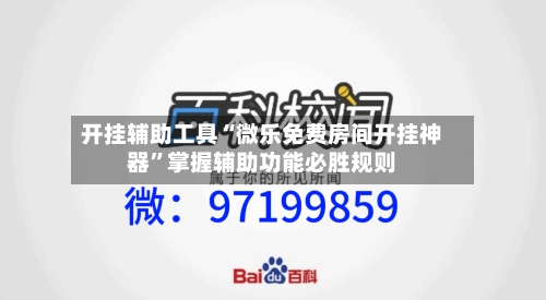 开挂辅助工具“微乐免费房间开挂神器	”掌握辅助功能必胜规则-第3张图片