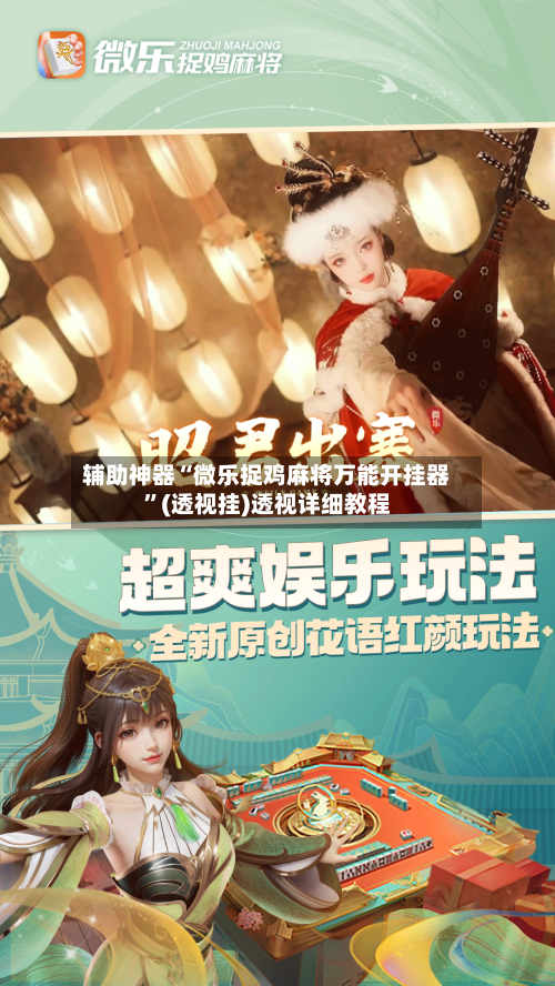 辅助神器“微乐捉鸡麻将万能开挂器”(透视挂)透视详细教程