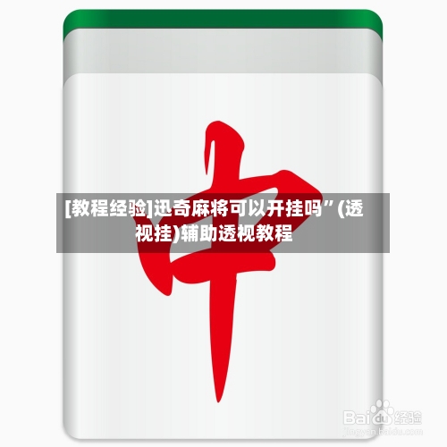 [教程经验]迅奇麻将可以开挂吗”(透视挂)辅助透视教程-第3张图片