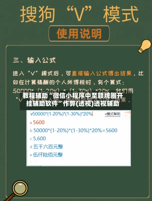 教程辅助“微信小程序中至赣牌圈开挂辅助软件”作弊(透视)透视辅助-第2张图片