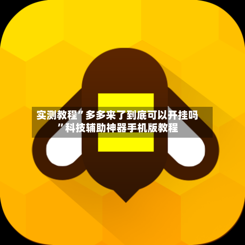 实测教程”多多来了到底可以开挂吗”科技辅助神器手机版教程-第2张图片