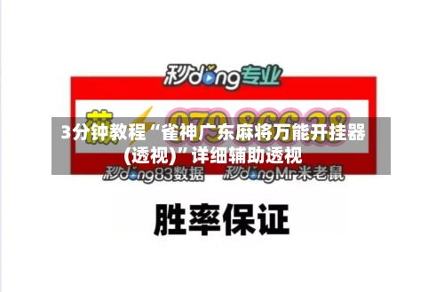 3分钟教程“雀神广东麻将万能开挂器(透视)	”详细辅助透视-第2张图片