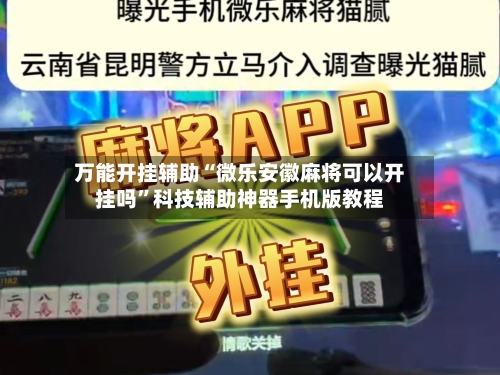 万能开挂辅助“微乐安徽麻将可以开挂吗”科技辅助神器手机版教程-第2张图片