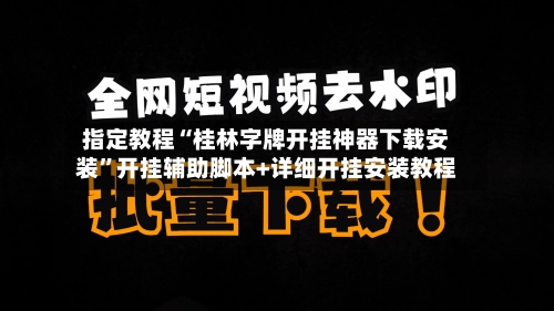 指定教程“桂林字牌开挂神器下载安装”开挂辅助脚本+详细开挂安装教程-第3张图片