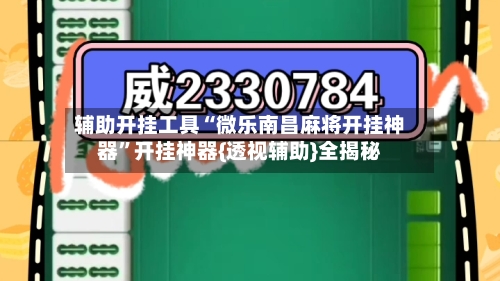 辅助开挂工具“微乐南昌麻将开挂神器	”开挂神器{透视辅助}全揭秘-第2张图片