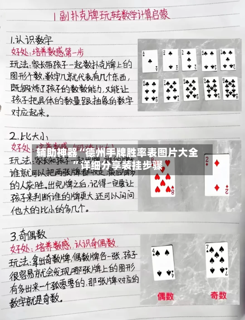 辅助神器“德州手牌胜率表图片大全”详细分享装挂步骤