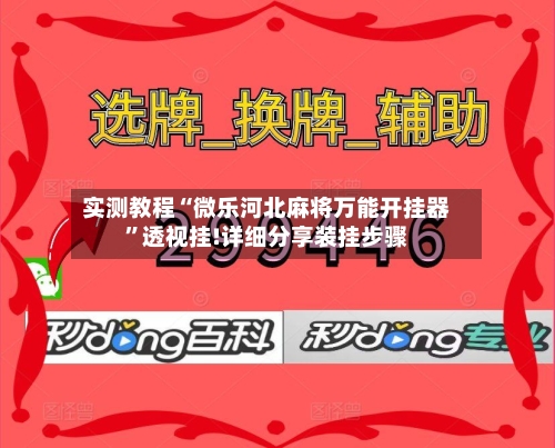 实测教程“微乐河北麻将万能开挂器”透视挂!详细分享装挂步骤-第2张图片