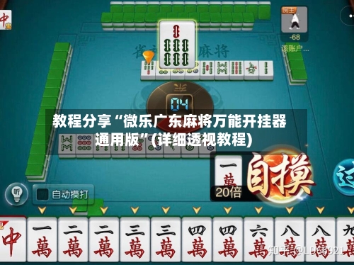 教程分享“微乐广东麻将万能开挂器通用版	”(详细透视教程)-第2张图片