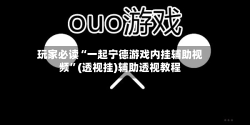 玩家必读“一起宁德游戏内挂辅助视频”(透视挂)辅助透视教程-第2张图片