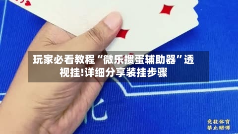 玩家必看教程“微乐掼蛋辅助器	”透视挂!详细分享装挂步骤-第2张图片
