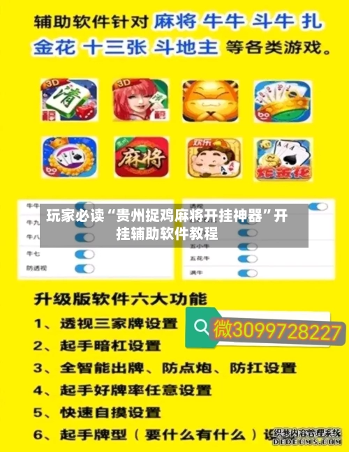 玩家必读“贵州捉鸡麻将开挂神器	”开挂辅助软件教程-第2张图片