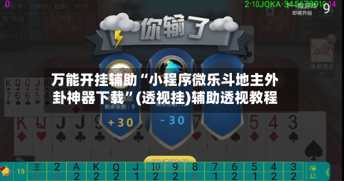 万能开挂辅助“小程序微乐斗地主外卦神器下载”(透视挂)辅助透视教程-第2张图片