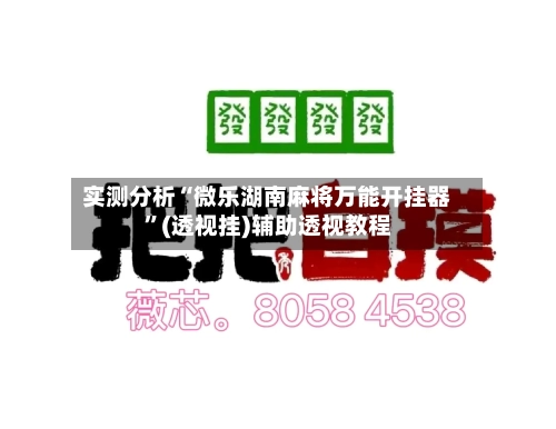 实测分析“微乐湖南麻将万能开挂器”(透视挂)辅助透视教程-第3张图片