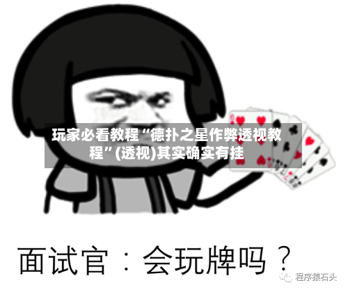 玩家必看教程“德扑之星作弊透视教程	”(透视)其实确实有挂-第2张图片