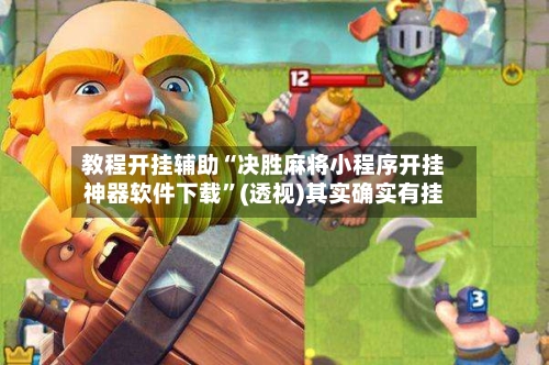教程开挂辅助“决胜麻将小程序开挂神器软件下载”(透视)其实确实有挂-第2张图片