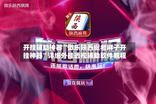 开挂辅助神器“微乐陕西捉老麻子开挂神器”详细外挂透视辅助软件教程-第2张图片