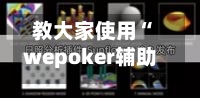 教大家使用“wepoker辅助器透视挂”(透视)开挂辅助脚本+详细开挂安装教程
