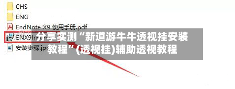分享实测“新道游牛牛透视挂安装教程”(透视挂)辅助透视教程-第2张图片