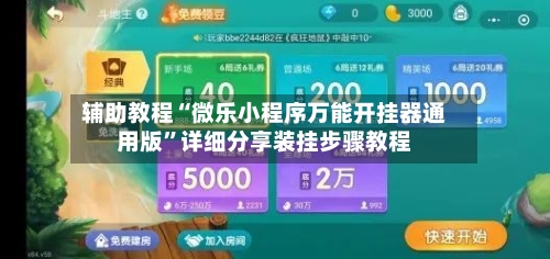 辅助教程“微乐小程序万能开挂器通用版	”详细分享装挂步骤教程-第3张图片