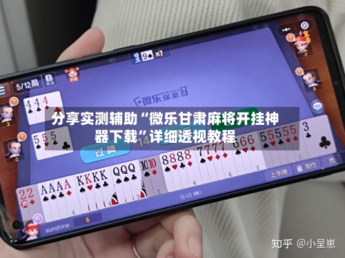 分享实测辅助“微乐甘肃麻将开挂神器下载”详细透视教程-第2张图片