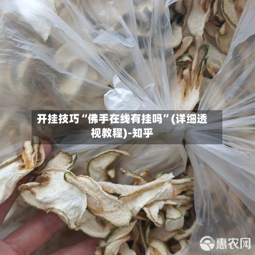 开挂技巧“佛手在线有挂吗	”(详细透视教程)-知乎-第2张图片
