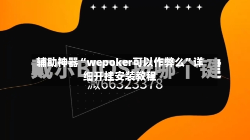 辅助神器“wepoker可以作弊么	”详细开挂安装教程-第2张图片