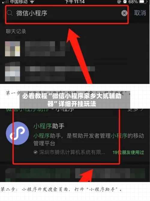 必看教程“微信小程序家乡大贰辅助器	”详细开挂玩法-第2张图片