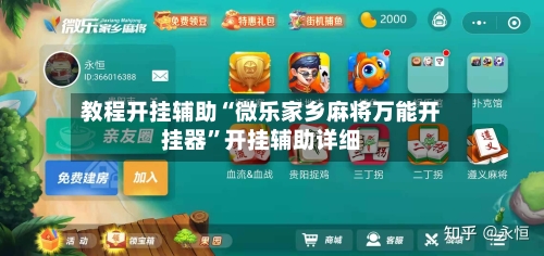 教程开挂辅助“微乐家乡麻将万能开挂器	”开挂辅助详细-第2张图片