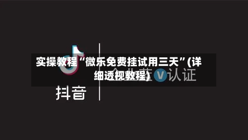 实操教程“微乐免费挂试用三天”(详细透视教程)-第2张图片