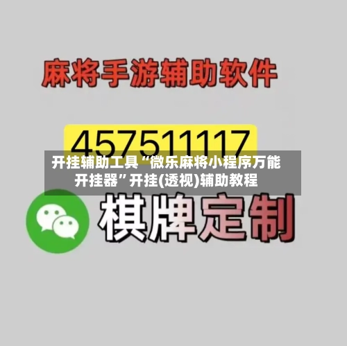 开挂辅助工具“微乐麻将小程序万能开挂器”开挂(透视)辅助教程-第2张图片