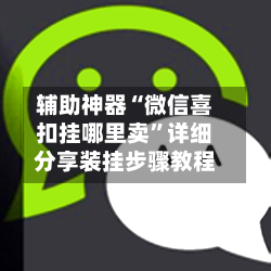 辅助神器“微信喜扣挂哪里卖”详细分享装挂步骤教程-第2张图片